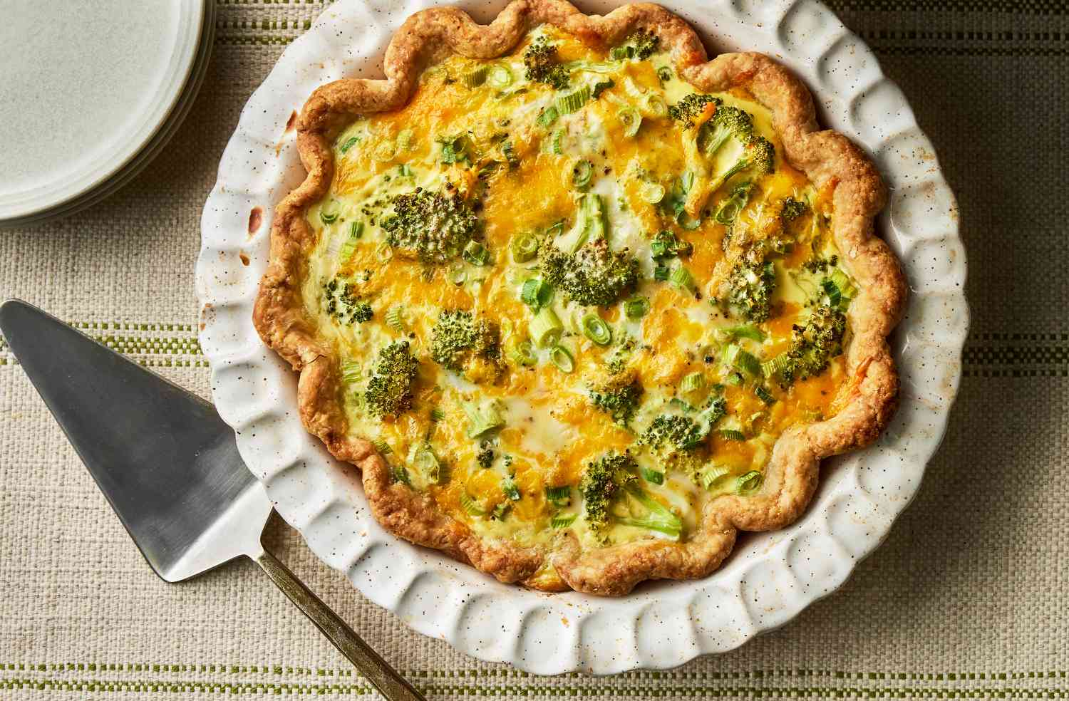 Brokkoli-Cheddar-Quiche