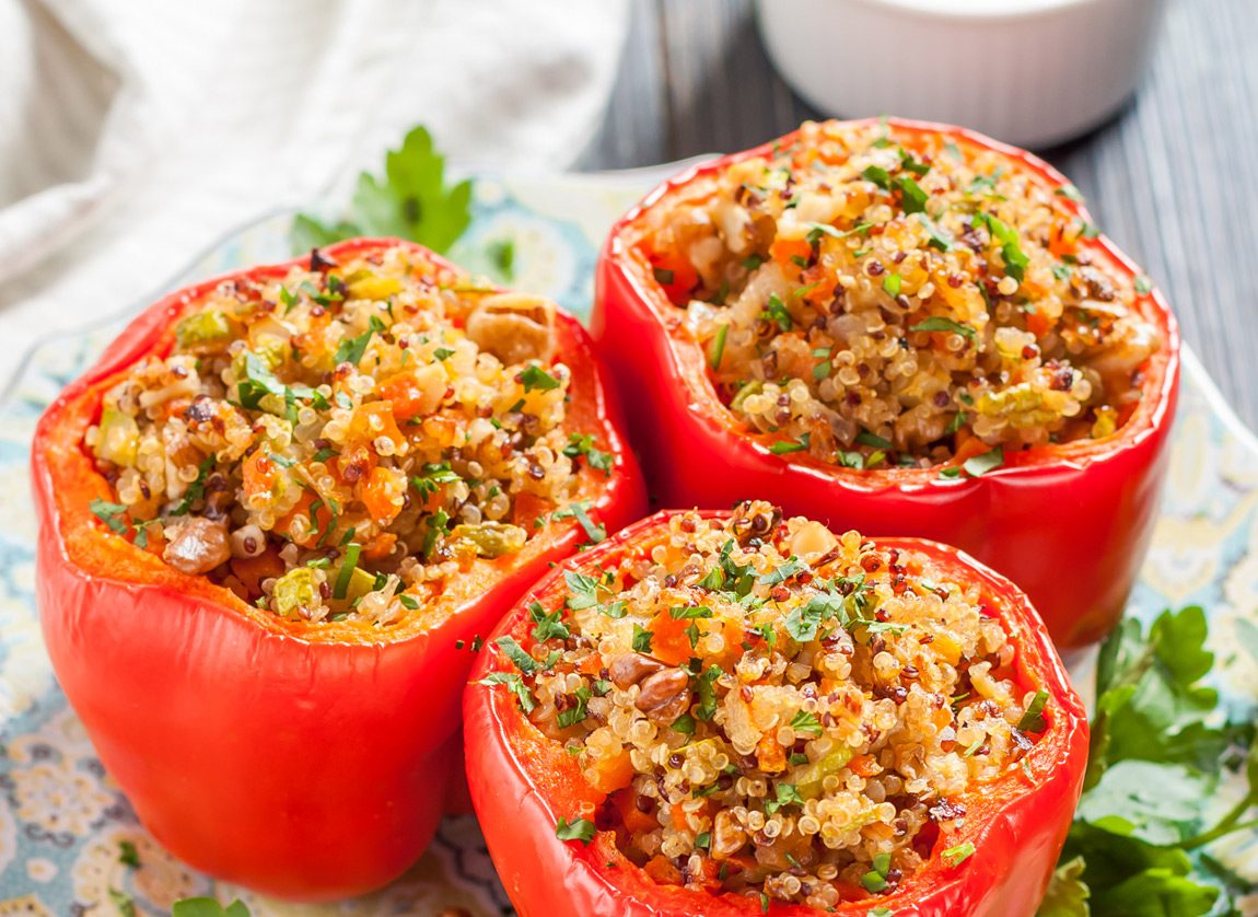 Gefüllte Paprika mit Quinoa